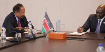 حمدوك والرئيس الكيني