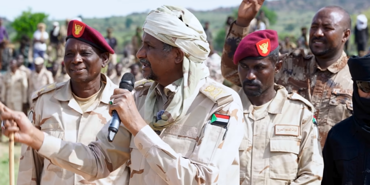 رئيس المجلس الرئاسي، قائد قوات الدعم السريع، الفريق أول محمد حمدان دقلو،