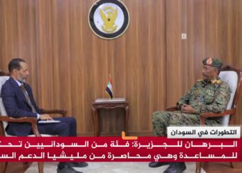 ظهور مثير للشفقة للبرهان على قناة الجزيرة 