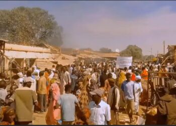 احتجاجات في كبكابية تندد بقصف طيران الجيش على المدنيين