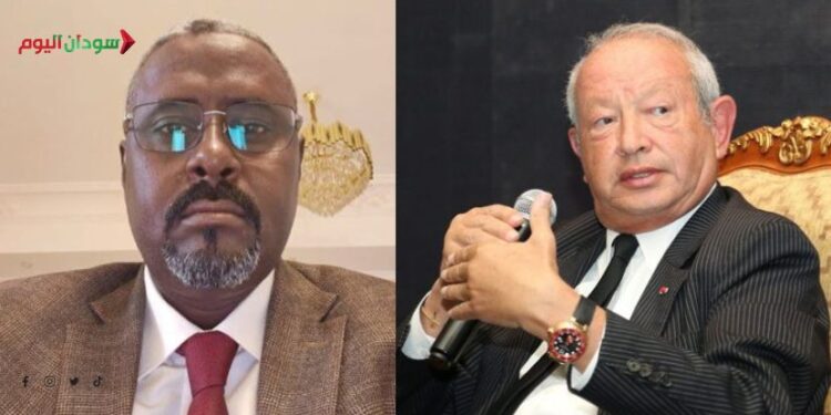 المستشار الباشا طبيق ورجل الاعمال المصري نجيب ساويرس